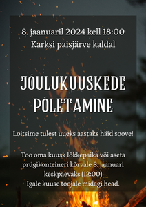 Jõulukuuskede põletamine